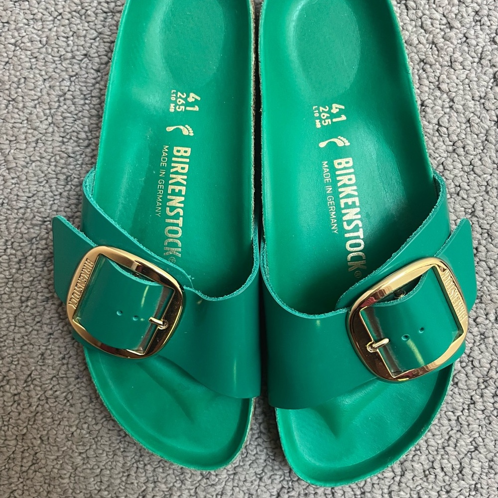 Birkenstock Madrid with Big Gold Buckle